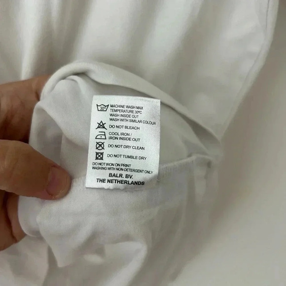 BALR. Men's T-shirt  Bright White, White - Picture 8 of 11